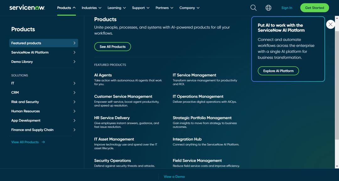 全球头部SaaS ServiceNow AI产品浅析