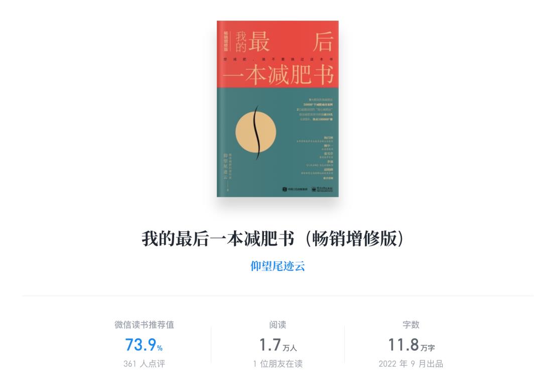 我的最后一本减肥书