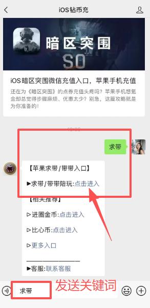 iOS求带充值入口，带带陪玩微信充值入口